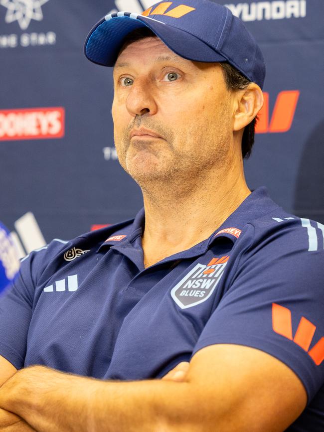 NSW Blues coach Laurie Daley says the front-rowers he decided to go with are all playing better than May... but do the numbers support that? Picture Thomas Lisson