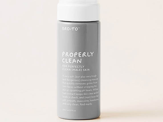 GO-TO SKINCARE'S BRO-TO CLEANSER. Picture: Supplied