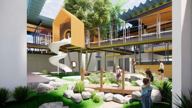 Inside plans for the Kool Beanz Academy Harrup Park childcare centre currently under construction along Juliet St in Mackay. Picture: Contributed