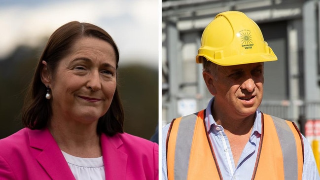 Incumbent Labor candidate Fiona Phillips and Liberal candidate Andrew Constance.