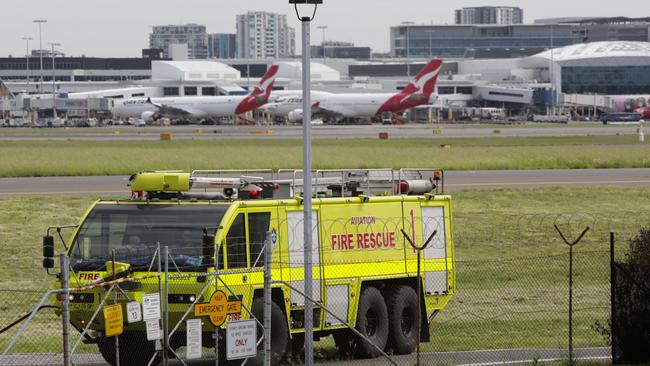 Sydney airport experienced delays and cancelled flights after an evacuation of the airport's control tower due to a fire alarm. Picture: Liam Driver