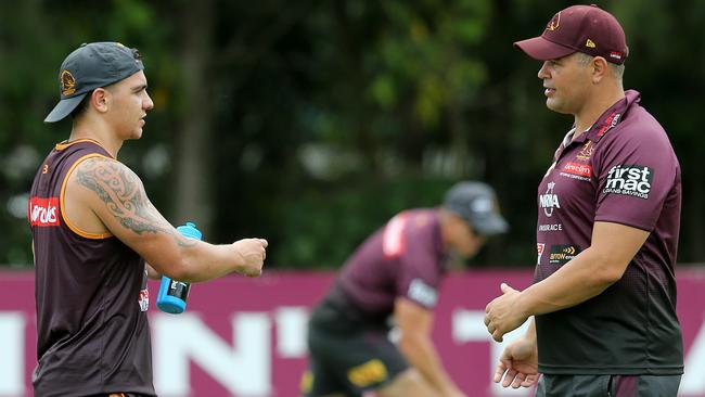 Nikorima is enjoying the different approach under Seibold. (AAP Image/Jono Searle) 