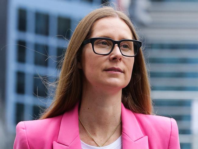 SYDNEY, AUSTRALIA - SEPTEMBER 18, 2020:Sarah Kelly returns to work in the office in the CBD, Sydney, Australia, on SEPTEMBER 18 2020. Picture: Daily Telegraph / Gaye Gerard