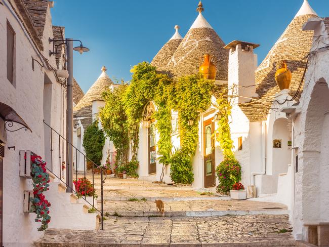 ESCAPE:  Trulli houses in Alberobello, Puglia, Italy Picture: Istock