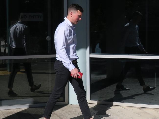 BMX champion Lleyton Pal outside Gosford Local Court after avoiding a conviction for possessing cocaine.