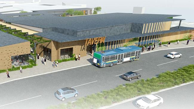 Artist's impressions of the early plans for the new pub/tavern and bottle shop at Fairfield Central Shopping Centre in Idalia. Pic: Townsville City Council