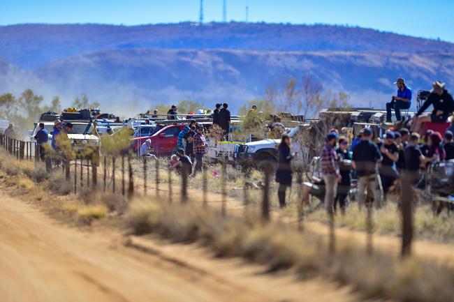 The crowd flocked to the start/finish line to watch their favourite competitors. Pic: MATT HENDERSON