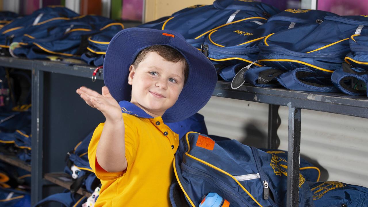 Milton State School Prep students for 2021. 6 year old James Macallister. Picture: Renae Droop