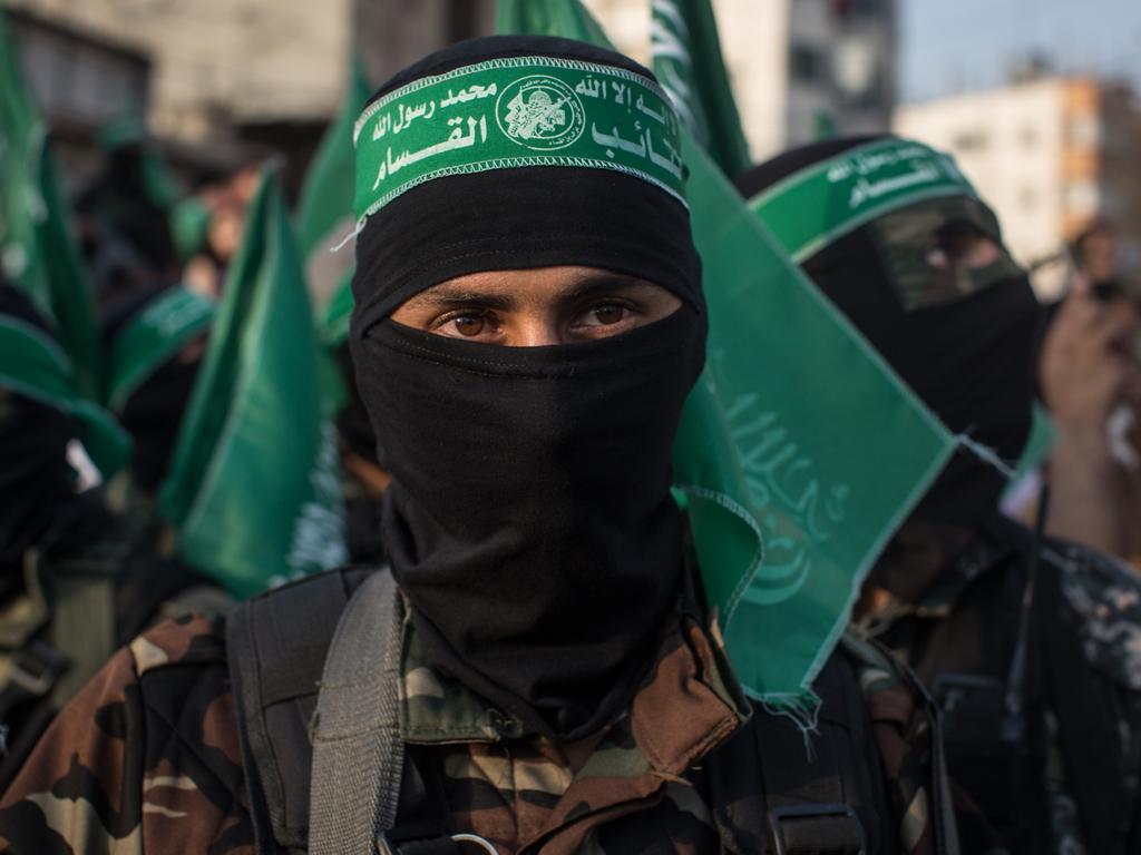 Palestinian Hamas militants are deeply anti-Semitic; hate the West and think all westerners are evil. Picture: Chris McGrath/Getty Images