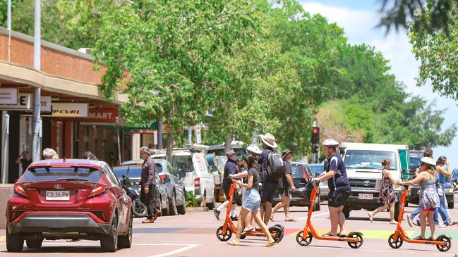 Smith and Knuckey St in Darwin. Picture: Glenn Campbell