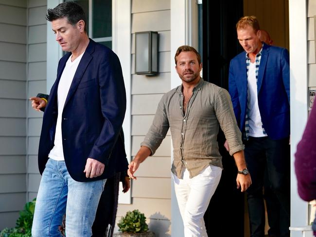 Sophie Monk on a group date with Stu Laundy (left) from the new season of The Bachelorette.