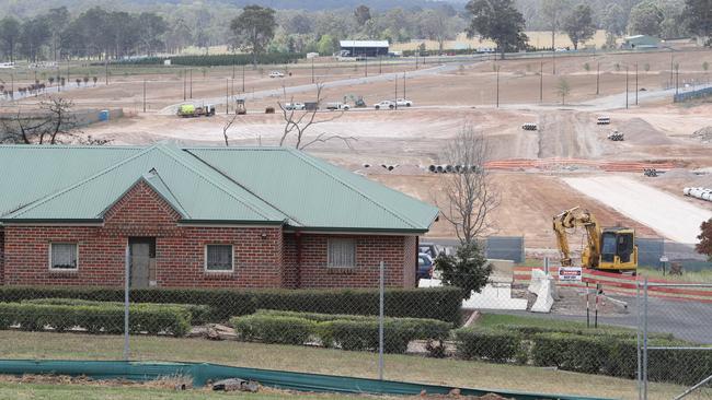 Box Hill taking shape as at October 18, 2017. Picture: AAP Image/ David Swift