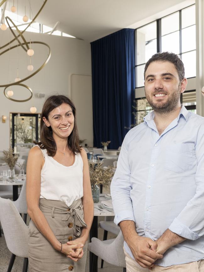 Peca Restaurant owner Antonio Tarzia and general manager Carmelina Catanzariti. Picture: Matthew Vasilescu