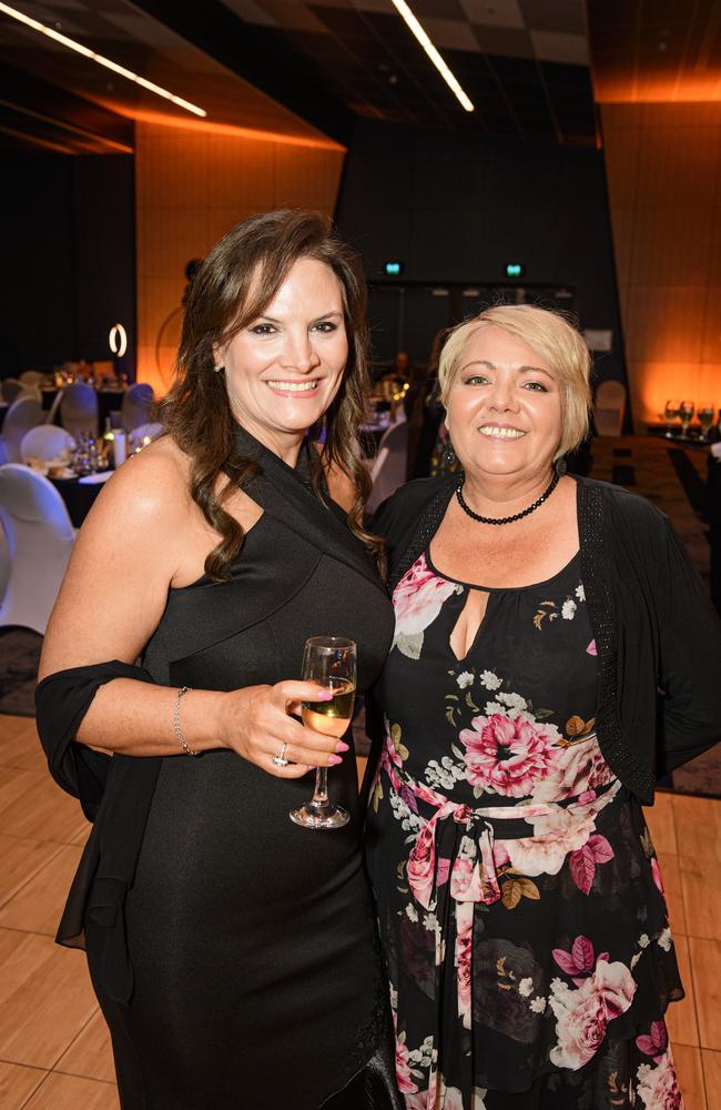 Fiona Harley (left) and Nikki Robson at the Business disAbility Awards of Australia at Edmund Rice Cultural Centre, Saturday, May 17, 2025. Picture: Kevin Farmer