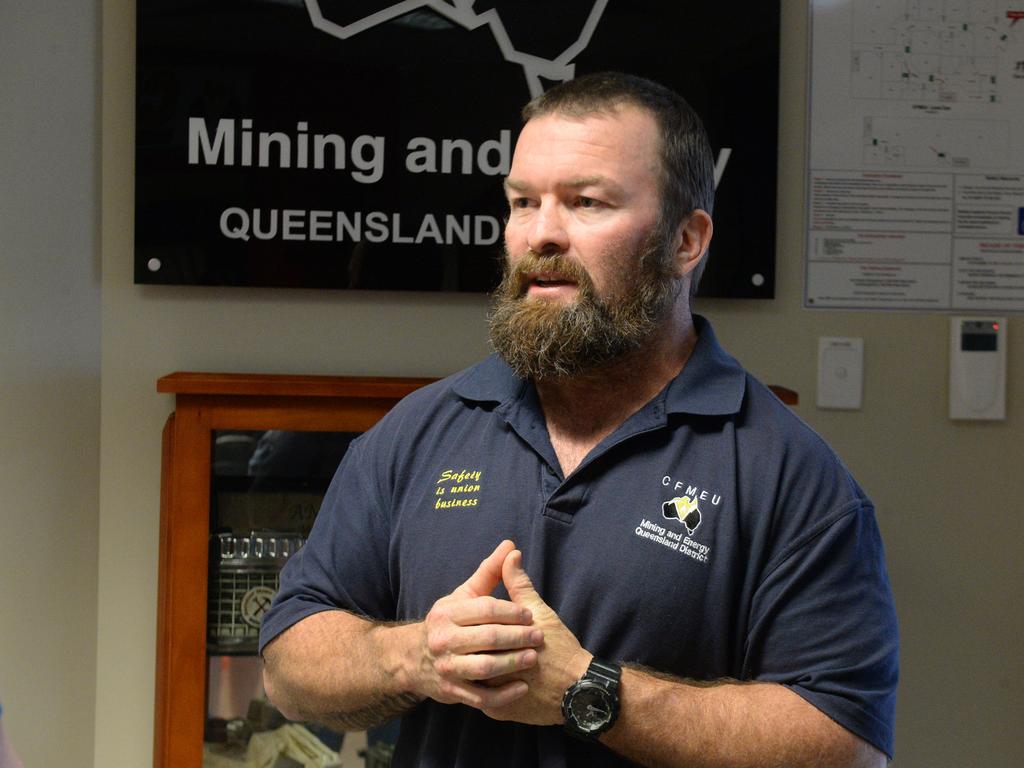 CFMEU Mining and Energy Queensland District president Stephen Smyth