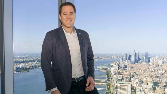 Founder of Australian company, Scale Facilitation, David Collard in the One World Trade Center office. Picture: Abby Holden