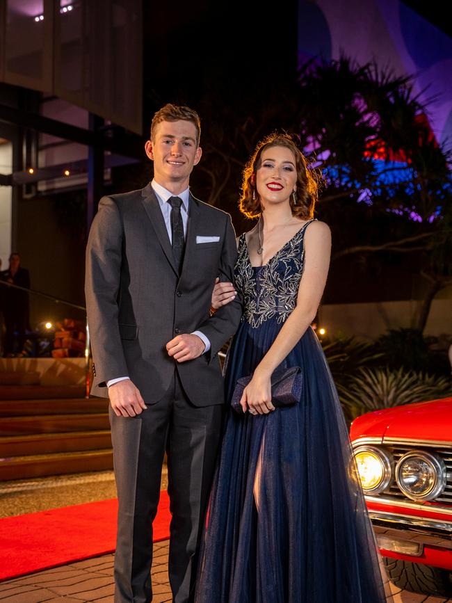 Shem Lonsdale and Shanae Brown. King's Christian College's 2020 Formal. Photo: Supplied