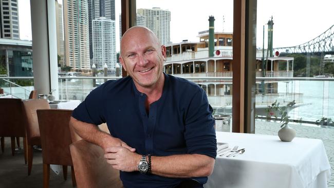 Celebrity Chef Matt Moran at his ARIA restaurant in Brisbane, which is closing down. Picture: Liam Kidston