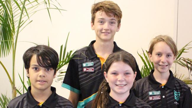 Childers State school leaders: Oliver, Tom, Gracee and Sophie