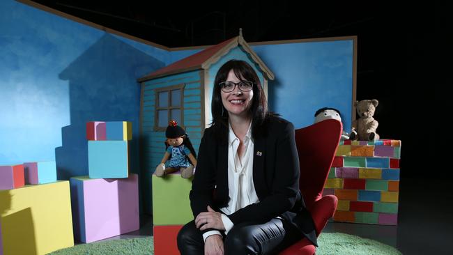 Libbie Doherty, the new head of ABC children's production, on the set of Play School at ABC studios in Sydney. Picture: Britta Campion