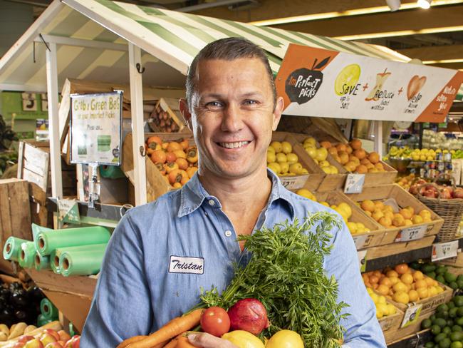 Co - CEO of Harris Farm Markets, Tristan Harris, in the Imperfect Picks section of Harris Farm Markets. Picture - Chris Pavlich Photography.