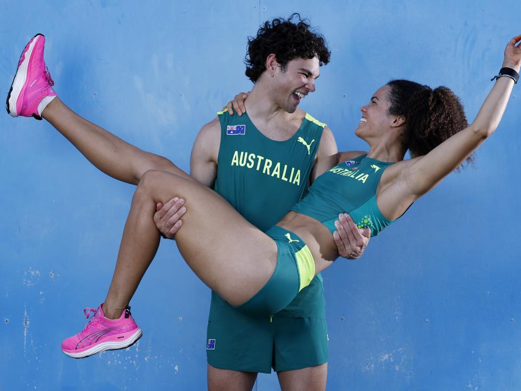 Both athletes train in Brisbane. Pic: Michael Klein