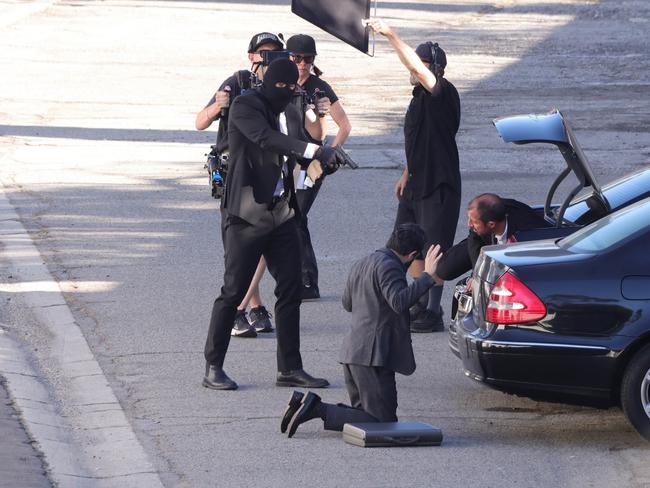 Chris Hemsworth on set. Picture: Dsanchez/CPR / BACKGRID