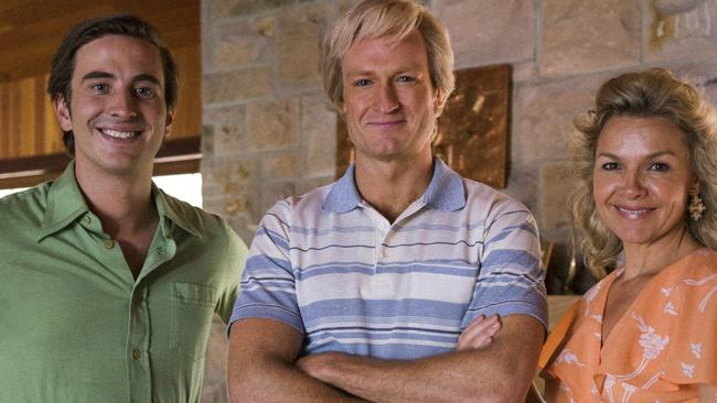 Hoges: The Paul Hogan Story stars Ryan Corr, Josh Lawson and Justine Clarke. Picture: Supplied