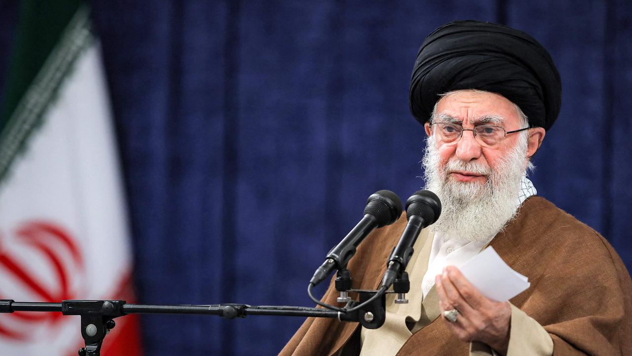 Iran's Supreme Leader Ayatollah Ali Khamenei speaking before an audience in Tehran on October 25. Picture: KHAMENEI.IR / AFP