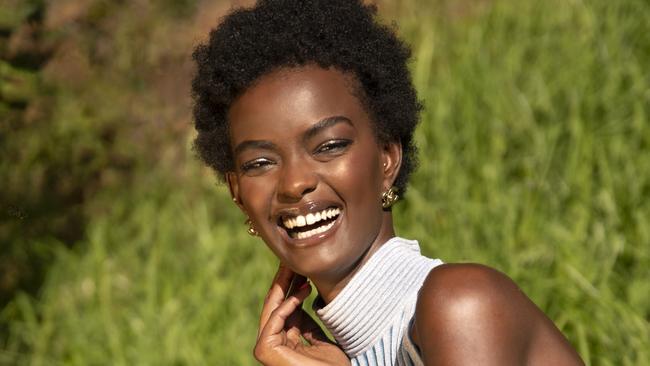 Melbourne model Adau Mornyang, Picture: Andrew Nguyen.