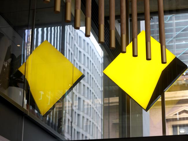 SYDNEY, AUSTRALIA - NewsWire Photos MAY 4, 2024: Commonwealth Bank signage on George Street in the Sydney CBD. Federal budget stock images.Picture: NCA NewsWire / Damian Shaw