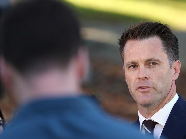 Kogarah MP Chris Minns held a barbecue for his supports yesterday. Picture: David Gray/AAP