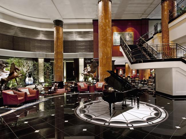 All class: The Lobby lounge overlooking the Westin Garden.