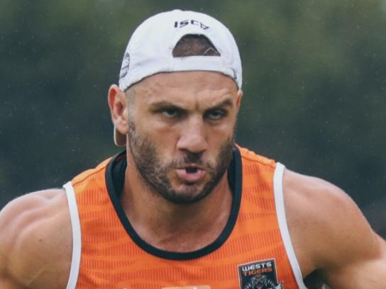 Wests Tigers hooker Robbie Farah at training. Picture: Wests Tigers