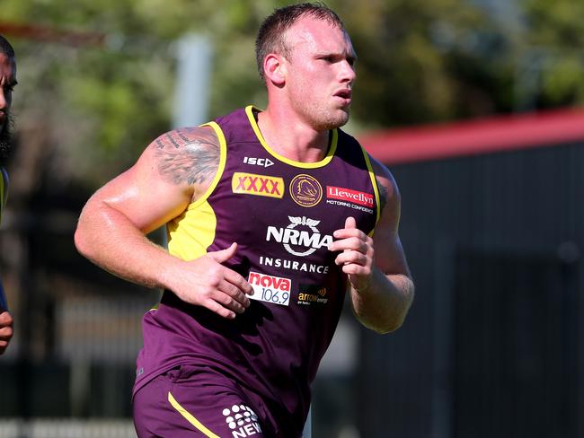 Brisbane Broncos player Matt Lodge. Picture: AAP Image/David Clark