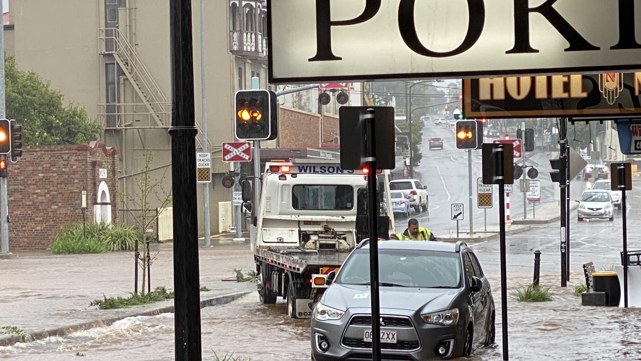 Rob Mercer from Wings over the Downs took these photos as his store was flooding for the second time in a month.