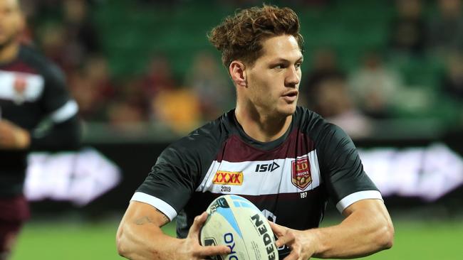 Even during Origin, Ponga can’t avoid that rugby talk. Image: Adam Head