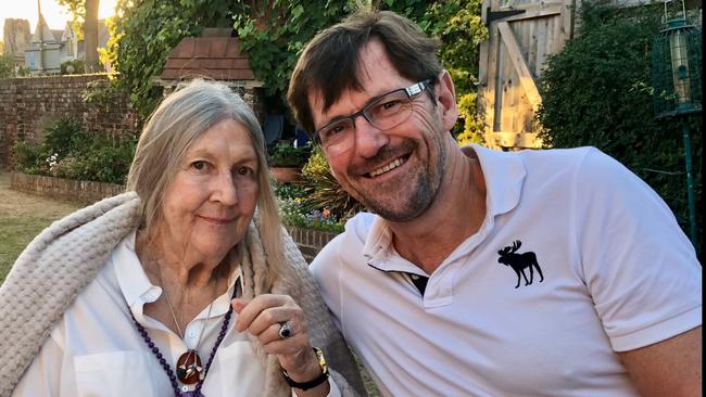 Martin Blake with his late mother, Lorna.