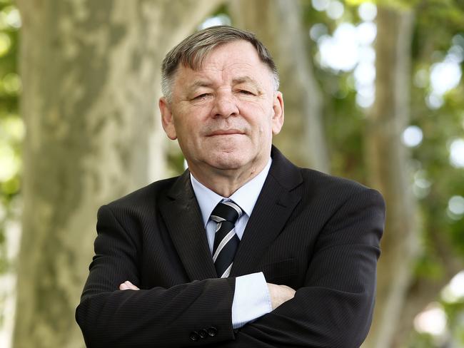 Bill Saravinovski,   the new Mayor of Bayside Council, outside Botany Town Hall. Picture: John Appoleyard