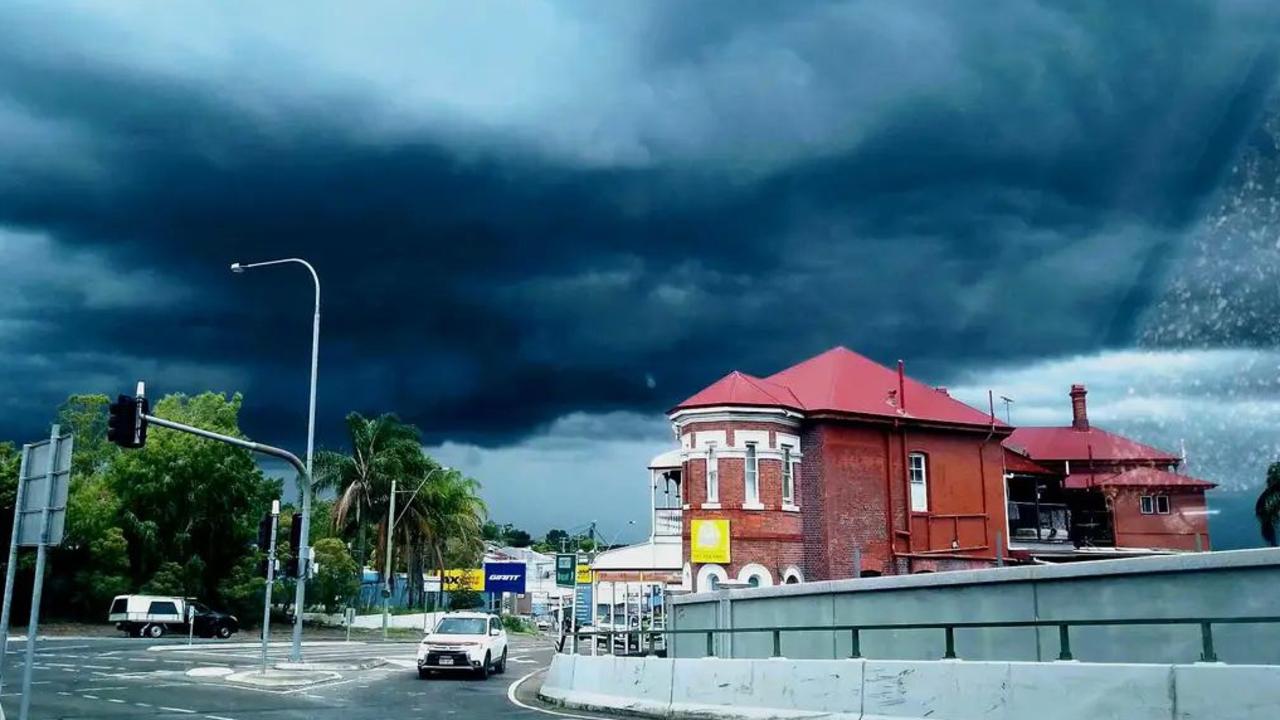 A storm rolls in over Ipswich. Photo: Supplied