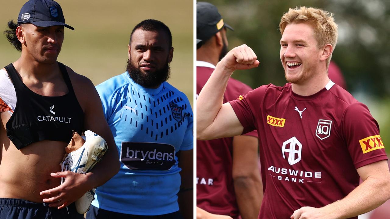 Blues duo Jacob Saifiti and Junior Paulo as well as Queensland rookie Tom Dearden.
