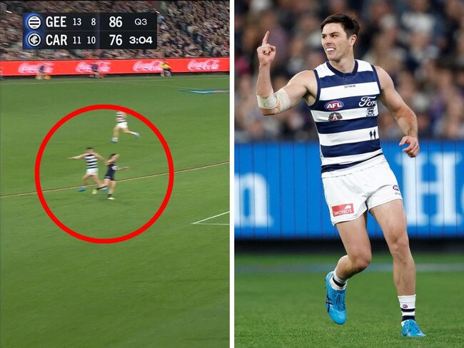 Ollie Henry fined over Zac Williams incident. Photos: Fox Sports/Getty Images