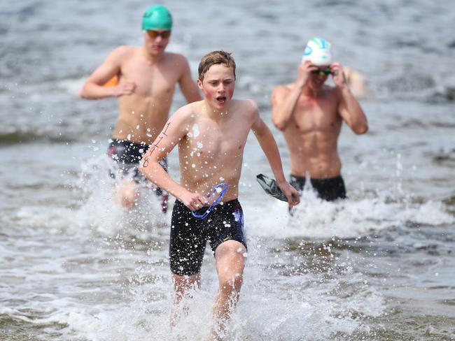 Lachlan Steelen of Sacred Heart College in the Boys Grade 9 individual event.