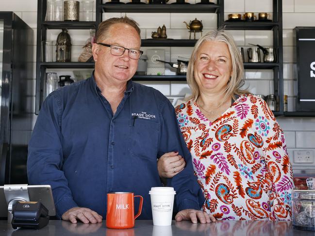 DAILY TELEGRAPH - 19/9/24Campbell MacLeod and wife Tania McLeod (correct spelling) pictured at their cafe in Bella Vista. Picture: Sam Ruttyn