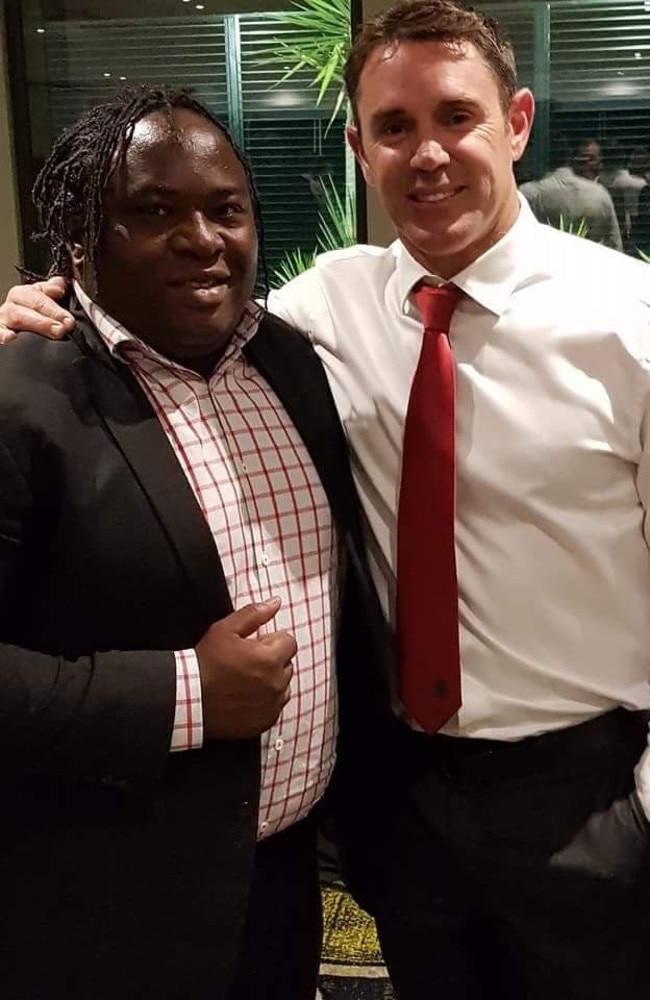 NSW Origin coach Brad Fittler played a role in helping Carol Manga establish rugby league in Cameroon.