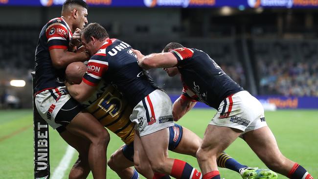 The Roosters are as brave as they are different. Picture: Mark Kolbe/Getty Images