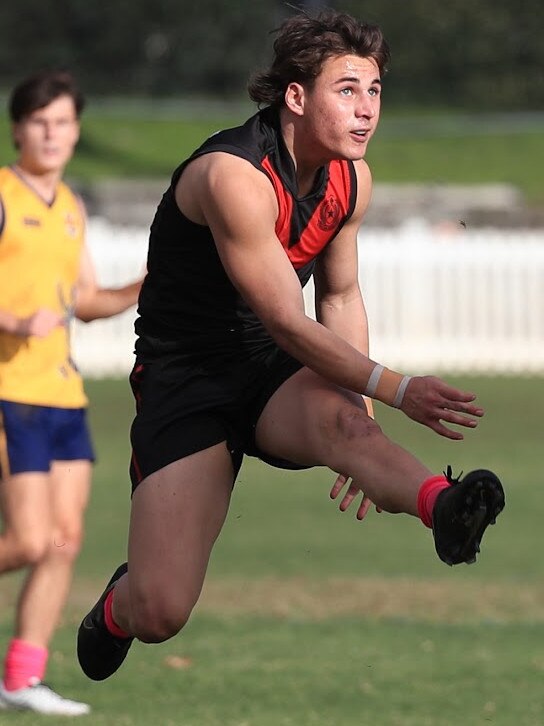 Rostrevor's Noah Hyde in action. Picture: Claude Beltrame