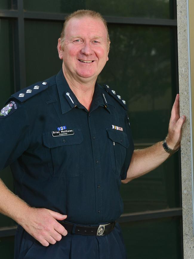 Moreland Inspector Brian Matthews at Fawkner Station.