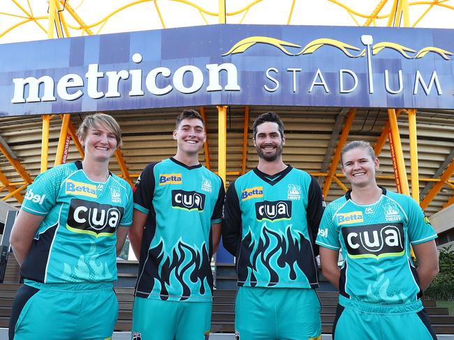 Sammy-Jo Johnson, Matthew Renshaw, Ben Cutting and Jess Jonassen. Picture: Getty Images