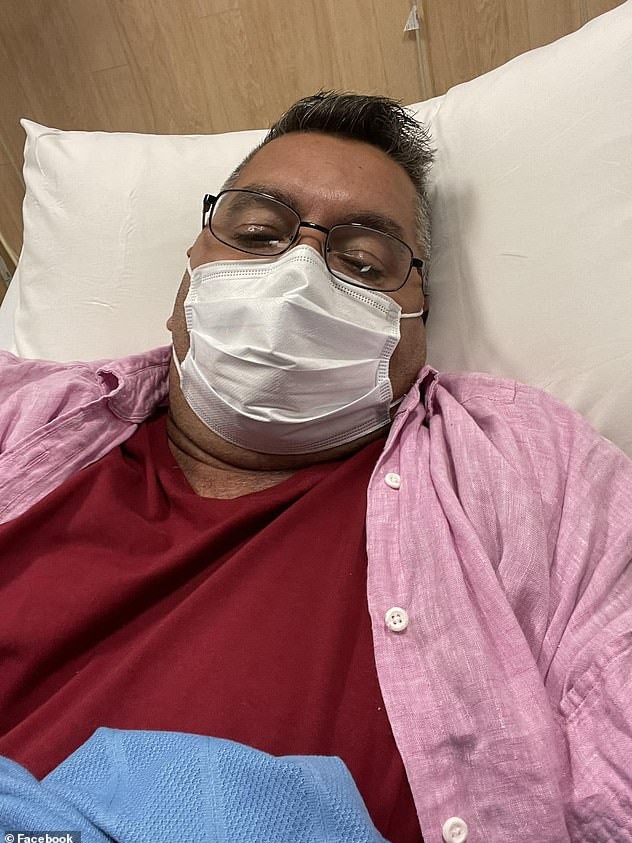 Ted Fields took to Facebook saying he was sick with salmonella. Picture: Facebook
